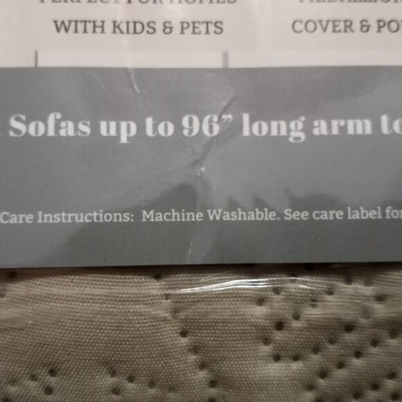 Sofa Protecter Dual Sided Scalloped Edged New In Bag - Picture 12 of 12